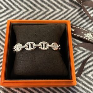 HERMES Chaine d'ancre Enchainee bracelet, medium model  ST Brand New